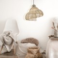 Rattanowa lampa wisząca Shella 60 cm jasne drewno 1xE27  LP-1806/1P 60cm