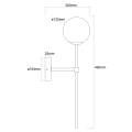 Kinkiet do łazienki  Piruleta chrom IP44 1xG9 LP-008/1W CH