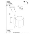 Inez  SL.0354  kinkiet szary  Sollux lighting
