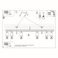 Ring 6L  SL.0334  lampa sufitowa regulowana czarna  Sollux lighting