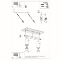 Ring 2  SL.0092  lampa sufitowa regulowana czarna  Sollux lighting