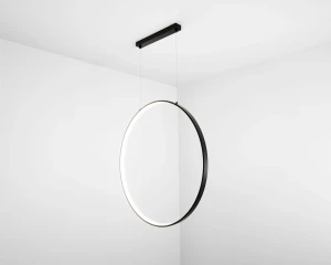 Lampa okrągła INTER RING II wisząca zoomLED® czarna CRI>90 opcja ściemniania