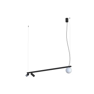 Lampa wisząca FOURTY III czarna 11447