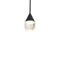 Lampa do łazienki IP44 wisząca Nata 1xLED czarna PL0104-BK