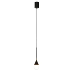 Lampa do łazienki IP44 wisząca Nata 1xLED czarna PL0104-BK