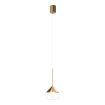 Lampa wisząca do salonu, łazienki IP44  Suza 1xLED złota PL0103-GD