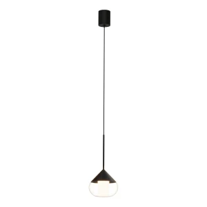 Lampa IP44 do łazienki wisząca Suza 1xLED czarna PL0103-BK