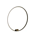 Kinkiet Ringa L 1xLED czarny WL0116-L-BK lampa na ścianę do salonu