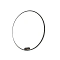 Kinkiet Ringa L 1xLED czarny WL0116-L-BK lampa na ścianę do salonu