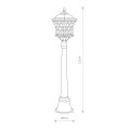 TAY I  5294  lampa stojąca zewnętrzna czarna  IP23  NOWODVORSKI