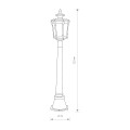AMUR I  4694  lampa stojąca zewnętrzna brązowo-miedziana IP44  NOWODVORSKI