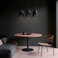 Metalowa lampa wisząca Nilo czarna 1xGU10 LP-0110/1P BK