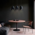Metalowa lampa wisząca Nilo czarna 3xGU10  LP-0110/3L BK