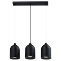 Metalowa lampa wisząca Nilo czarna 3xGU10  LP-0110/3L BK