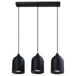 Metalowa lampa wisząca Nilo czarna 3xGU10  LP-0110/3L BK