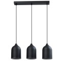 Metalowa lampa wisząca Nilo czarna 3xGU10  LP-0110/3L BK