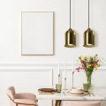 Metalowa lampa wisząca Nilo złota 2xGU10   LP-0110/2L GD