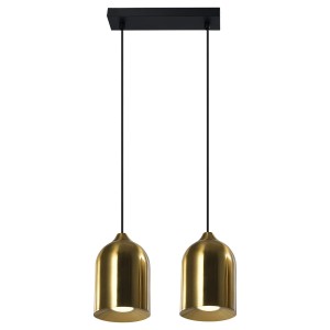 Metalowa lampa wisząca Nilo złota 2xGU10   LP-0110/2L GD