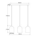 Metalowa lampa wisząca Nilo złota 3xGU10 LP-0110/3L GD
