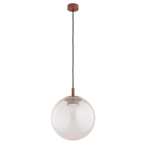 Lampa wisząca szklana kula brudny róż opalizowana efekt mgły modne wykończenie terakota SACRAMENTO 8829 55d967688f3acf028ced8380874bc573.jpg