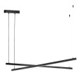 Lampa slim świecąca góra i dół dwie belki możliwość swobodnego rozstawienia LED kolor czarny MIAMI 8838