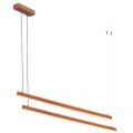Lampa slim świecąca góra i dół dwie belki możliwość swobodnego rozstawienia LED kolor terakota MIAMI 8837