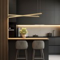 Lampa slim świecąca góra i dół dwie belki możliwość swobodnego rozstawienia LED kolor złoty MIAMI 8839