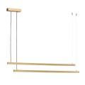 Lampa slim świecąca góra i dół dwie belki możliwość swobodnego rozstawienia LED kolor złoty MIAMI 8839