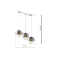Starlight ML3787 lampa wisząca 3xE14 Milagro
