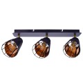 RICK  ML5567  lampa sufitowa regulowana czarno-złota  MILAGRO