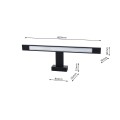 SHINE black 7W LED  ML4379  kinkiet led czarny IP44  MILAGRO