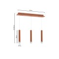 LAMPA WISZĄCA COPPER 3X5W LED ML985  MILAGRO