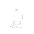 RING  ML405  lampa wisząca led biała  MILAGRO