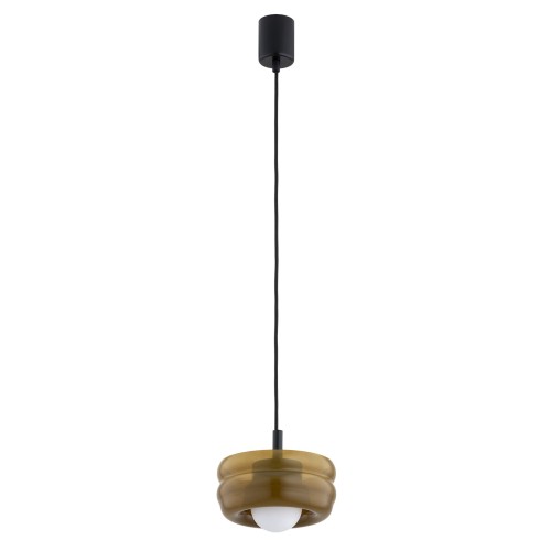 Lampa wisząca w stylu modern z białą kulką, obłe kształty retro szkło bursztyn opal TEVO 8816  3defe42c6df33fbee3303144684a2490.jpg