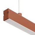 Lampa wisząca belka LED świecąca góra i dół 120 cm długości terakota kolor MIAMI 8834