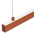 Lampa wisząca belka LED świecąca góra i dół 120 cm długości terakota kolor MIAMI 8834