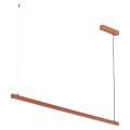 Lampa wisząca belka LED świecąca góra i dół 120 cm długości terakota kolor MIAMI 8834