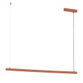 Lampa wisząca belka LED świecąca góra i dół 120 cm długości terakota kolor MIAMI 8834