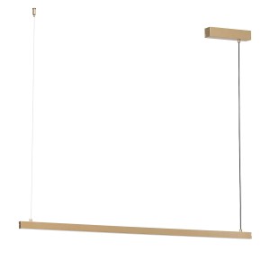 Lampa wisząca belka LED świecąca góra i dół 120 cm długości złoty kolor MIAMI 8836