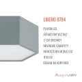 Lampa sufitowa heksagon ciemna szałwia LED stal lakierowana, szklana przysłona LIBERO 8784
