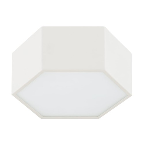 Heksagonalny plafon LED stal lakierowana kremowa biel, szklana przysłona 17cm szerokości LIBERO 8781  d4eee5b4be120fff48bbd843c5a2e86e.jpg