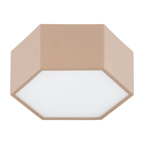 Plafon Reach Peach heksagonalny  LED brzoskwiniowy kolor stal lakierowana, szklana przysłona 17cm szerokości LIBERO 8782 cbae64e7cc0bf2d523d658ddc1aa9a4f.jpg