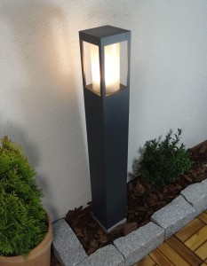 Lampa ogrodowa słupek stojący na E27  SQUER 55