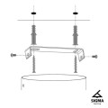 Sfera 50  30138  lampa wisząca czarno-miedziana  Sigma