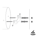 Gama  33195  kinkiet biały  Sigma
