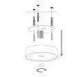 Industrialna biała lampa sufitowa Roy 5 plafon 32434