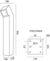 Lampa stojąca GU10 aluminium ogrodowa EPSON 70