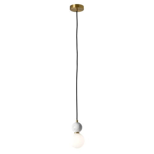 Lampa wisząca marmurowa  Bilo II 1xG9 biały PL0137