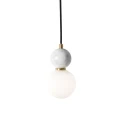 Lampa wisząca marmurowa  Bilo II 1xG9 biały PL0137