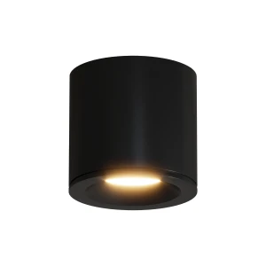Lampa natynkowa do łazienki Tubka Luna 1xGU10 czarna IP65 CL0103-BK